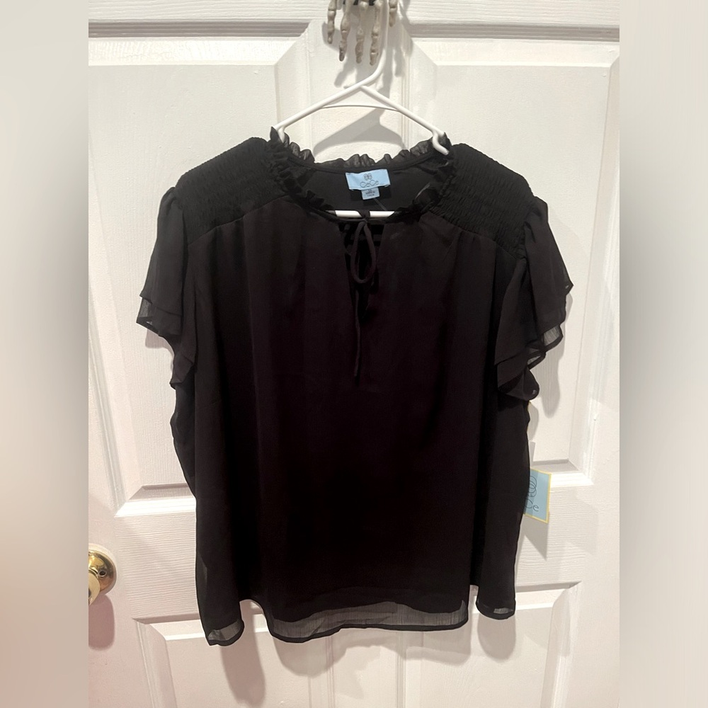 NWT Black womens top
